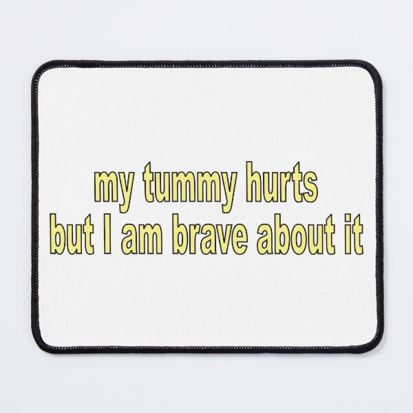 Item preview, Tummy Hurts Yellow designed and sold by namedropper.