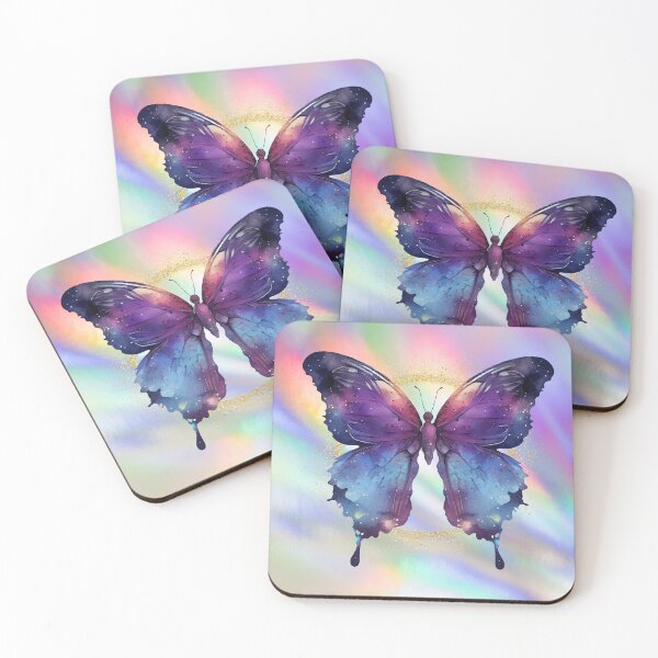 Item preview, Colourful Blue Purple Butterfly Dreamy Ethereal Cosmic designed and sold by WildWoodlandWitch.