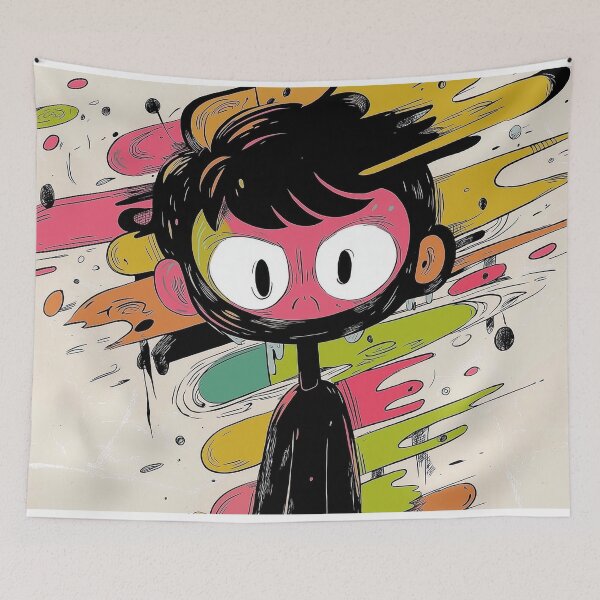 Item preview, colorful anger designed and sold by PricklyPeanut.