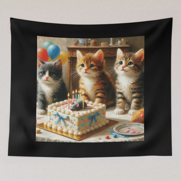 Item preview, Kitten Birthday 9 designed and sold by Sybille-Yates.