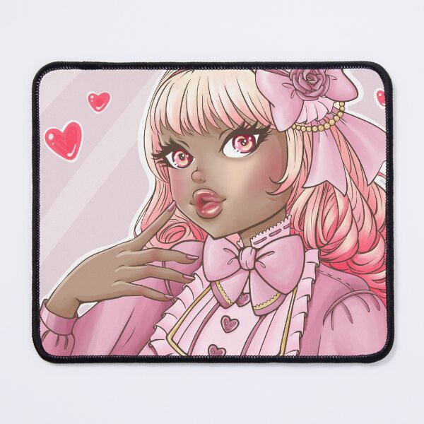 Item preview, Pretty coquette anime girl pinkcore kawaii designed and sold by HoneyLoveCity.