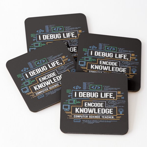 Item preview, I debug life, encode knowledge designed and sold by QuirkyQuipPixel.