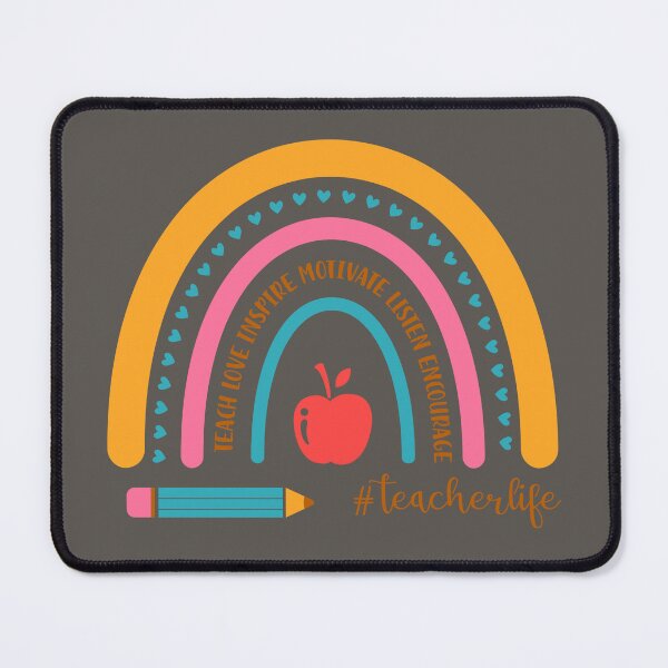 Item preview, #Teacherlife - Teach, Love Inspire, Motivate, Listen, Encourage designed and sold by HomeFreewithMe.