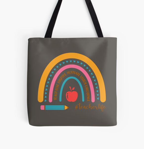 Item preview, #Teacherlife - Teach, Love Inspire, Motivate, Listen, Encourage designed and sold by HomeFreewithMe.