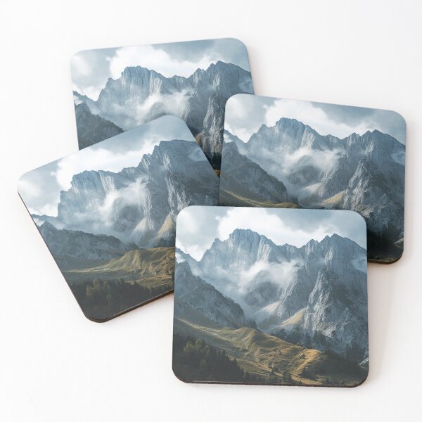 Item preview, Mountains Landscape, Wall Art, Nature Poster designed and sold by NicolasGlowArt.