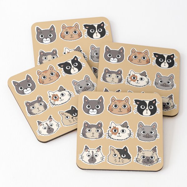 Item preview, Cat faces designed and sold by Chica Creativa.