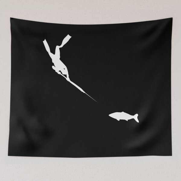 Item preview, Spearfishing T-Shirt FreeDiver Fish Hunting Tee designed and sold by samishoops.