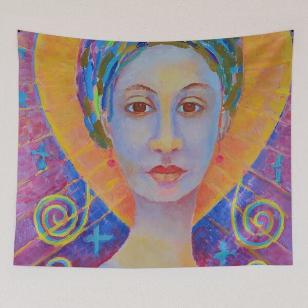 Item preview, Erzulie Freda, Ezili Freda Painting. Portrait of the voodoo lwa, sister of Erzulie Dantor, Erzulie Freda Images designed and sold by tanabe.