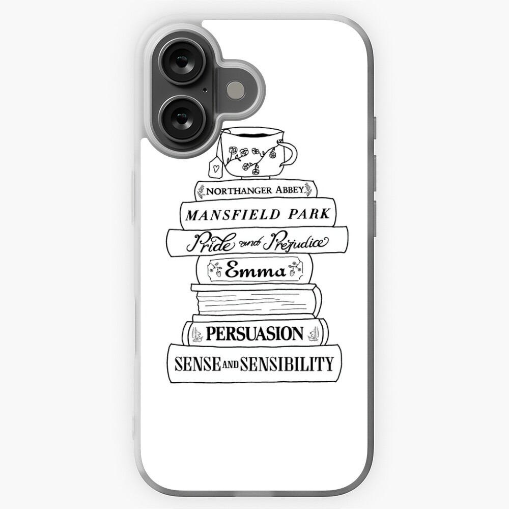 Jane Austen Book Stack Sticker