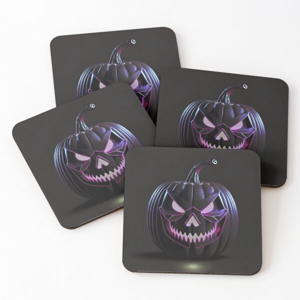Item preview, Halloween pumpkin in black leather with purple accent. designed and sold by My-fake-places.