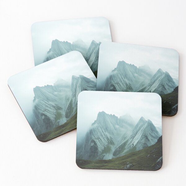 Item preview, Foggy Mountains Landscape, Nature Wall Art designed and sold by NicolasGlowArt.