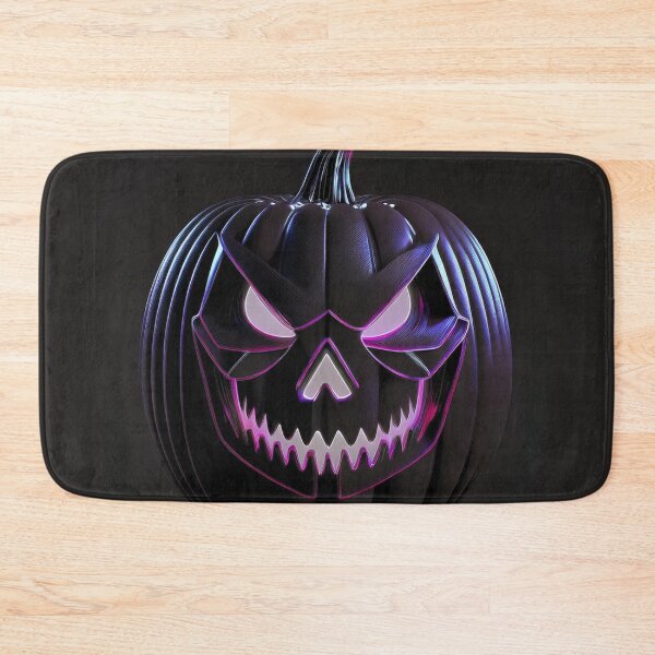 Item preview, Halloween pumpkin in black leather with purple accent. designed and sold by My-fake-places.