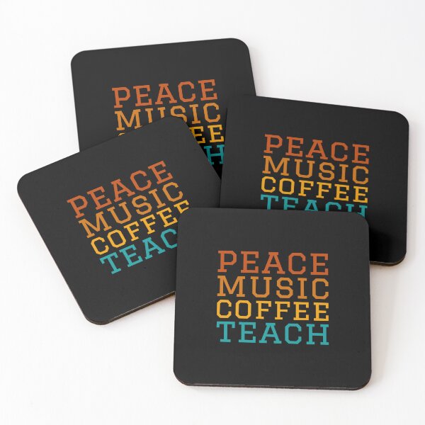 Item preview, Peace Music Coffee Teach designed and sold by AldenTees.