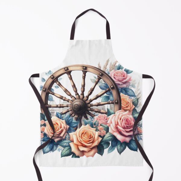 Item preview, Wooden Wheel,Flowers,Gardening designed and sold by deniz kaya.