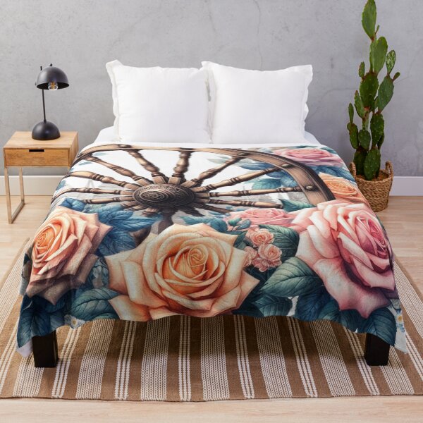 Item preview, Wooden Wheel,Flowers,Gardening designed and sold by deniz kaya.