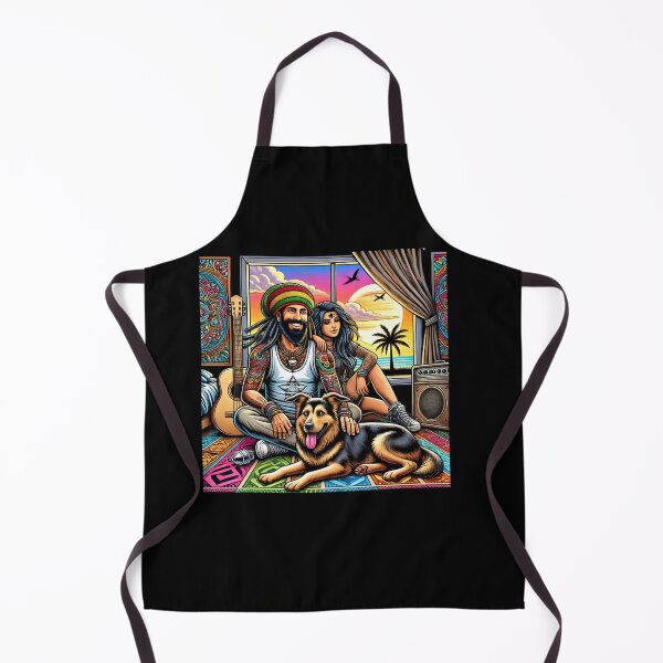 Item preview, Reggae Vibes and Rock Love: A Psychedelic Sunset with Dog designed and sold by Noussairox.