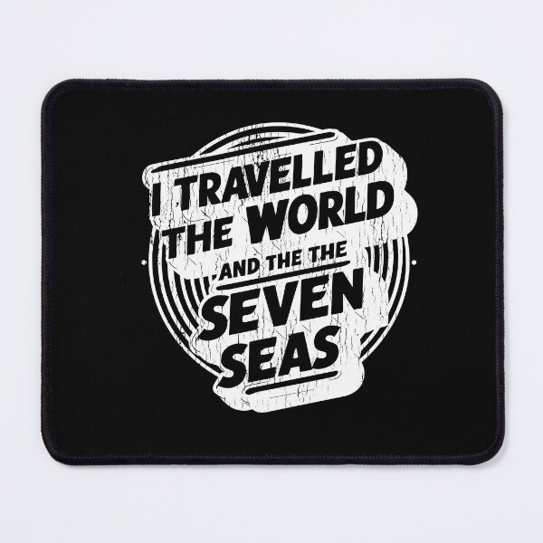 Item preview, Vintage 80s songs lovers gifts. I travelled the world and the seven seas. designed and sold by paulo silveira.