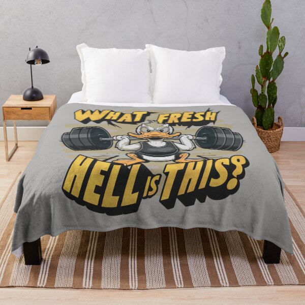 Item preview, What fresh hell is this - Quacking workout - Strong duck - Bodybuilder duck - Powerlifting duck designed and sold by JansenGS.