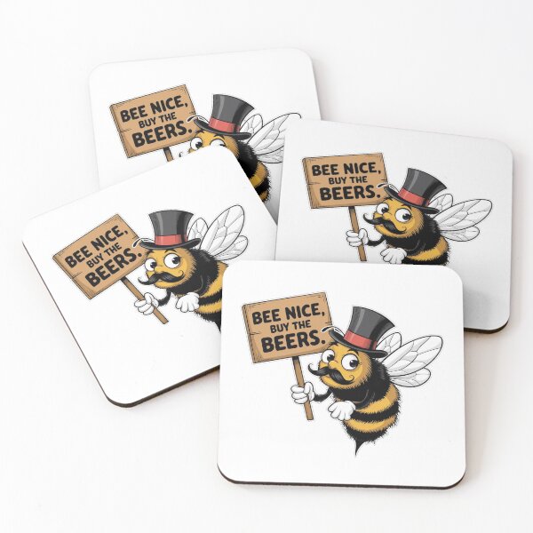 Item preview, Bee Nice But the Beers. designed and sold by Gentle40Winks.