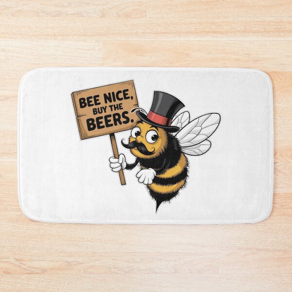 Item preview, Bee Nice But the Beers. designed and sold by Gentle40Winks.