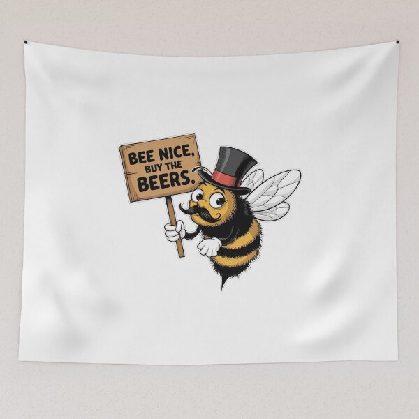 Item preview, Bee Nice But the Beers. designed and sold by Gentle40Winks.