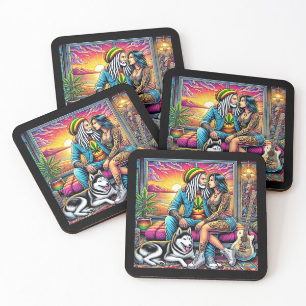 Item preview, Reggae and Rock Fusion: Psychedelic Love Under a Sunset designed and sold by Noussairox.