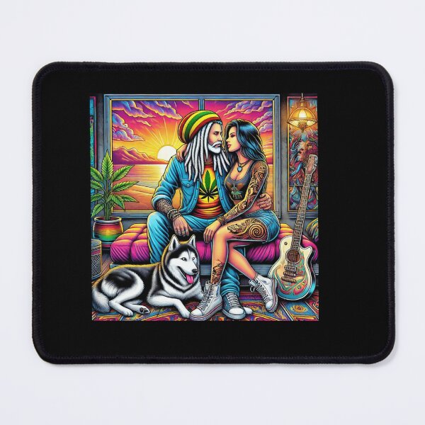 Item preview, Reggae and Rock Fusion: Psychedelic Love Under a Sunset designed and sold by Noussairox.