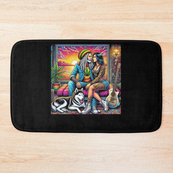 Item preview, Reggae and Rock Fusion: Psychedelic Love Under a Sunset designed and sold by Noussairox.