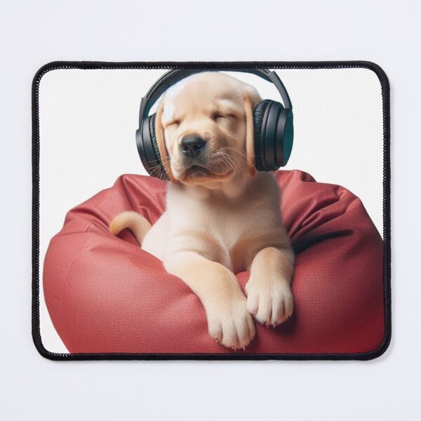Item preview, Labrador Puppy Listen to Music designed and sold by ProductsGamma.