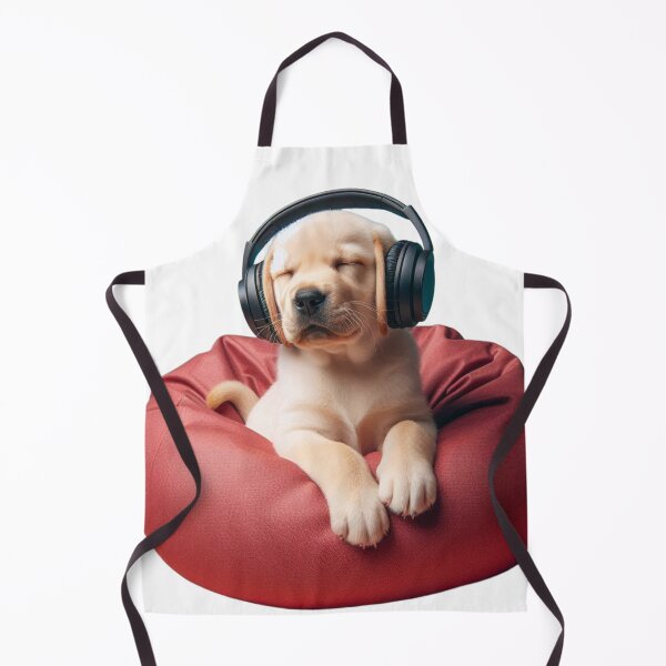 Item preview, Labrador Puppy Listen to Music designed and sold by ProductsGamma.