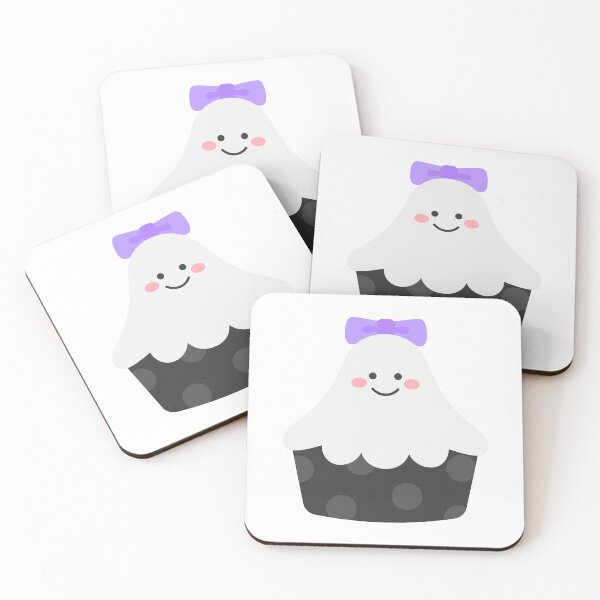 Item preview, Cute Halloween female white ghost cupcake designed and sold by nuchz.