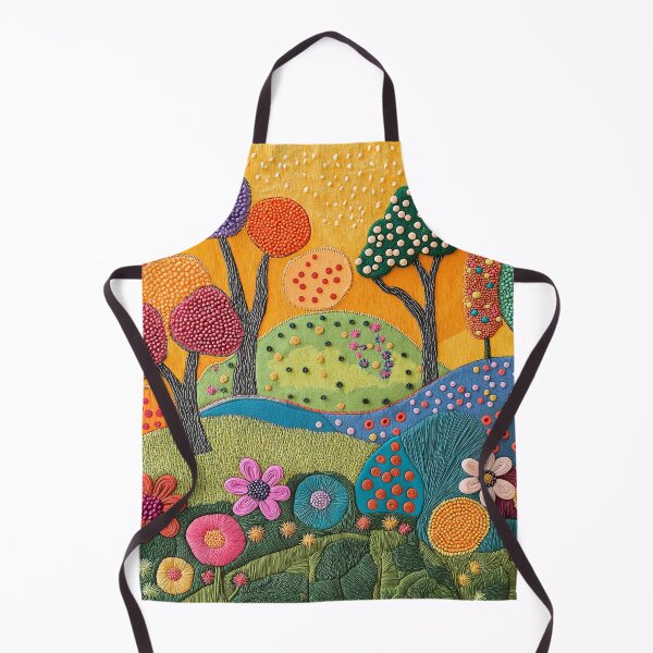 Item preview, Colorful Floral Textured Landscape designed and sold by Neika Shimm Designs.