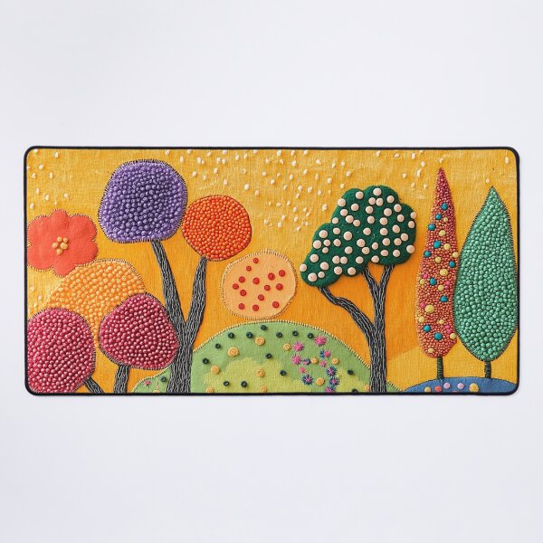 Item preview, Colorful Floral Textured Landscape designed and sold by Neika Shimm Designs.