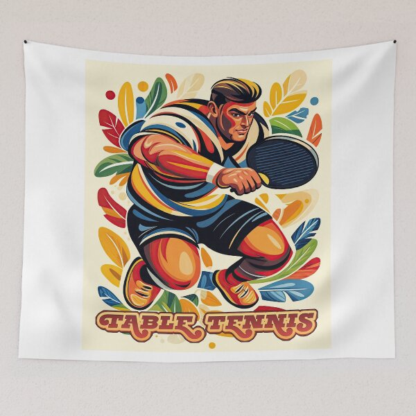 Item preview, Poster Print Wall Art T-Shirt design - Sports: Table Tennis designed and sold by ForeverPrintsOK.