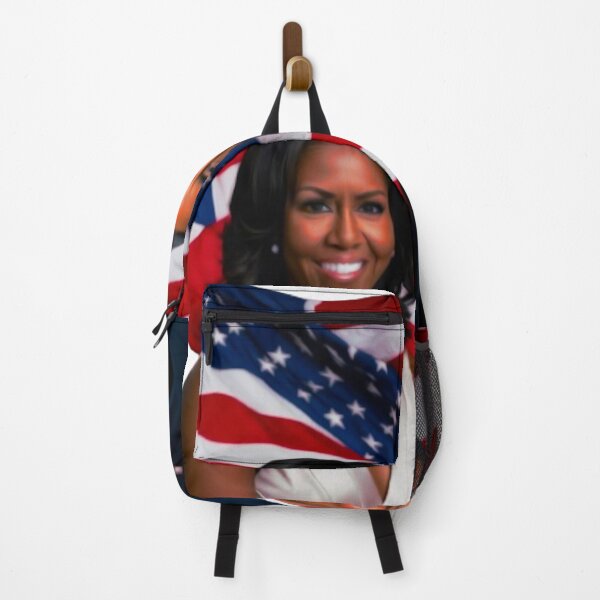 Artikelvorschau, Michelle und Barack Obama vor amerikanischer Flagge entworfen und verkauft von geartes.