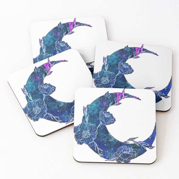 Item preview, Moon with flowers designed and sold by Finally Awake.