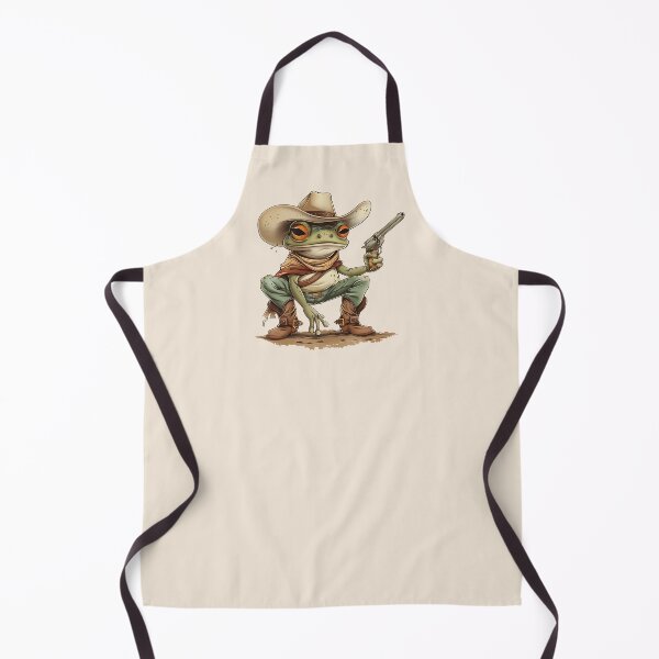 Item preview, Cute Cowboy Frog Shooting designed and sold by RetroPrints.