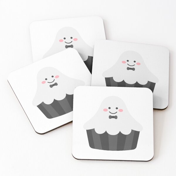 Item preview, Cute Halloween male white ghost cupcake designed and sold by nuchz.