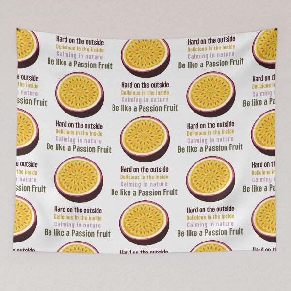Item preview, Inspirational Quote: Be Like a Passion Fruit designed and sold by ArtfullyJua.