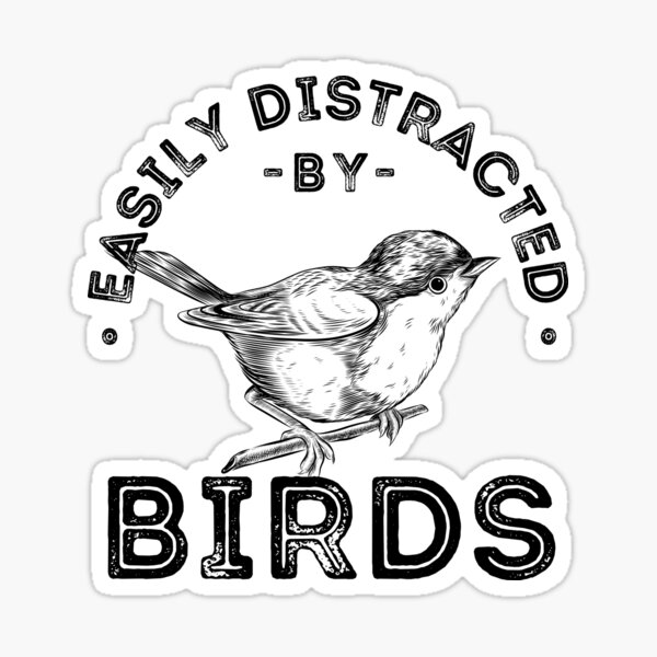 Aperçu de l'œuvre Facilement distrait par les oiseaux, Ornithologue, Observateur d'oiseaux, Ornithologue créée et vendue par lagunaklein.