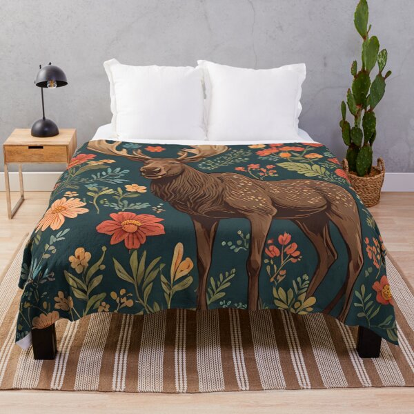 Item preview, Beautiful moose and flowers designed and sold by Nolan6.