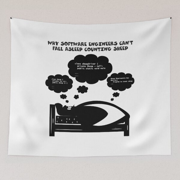 Item preview, Why Software Engineers Cant Fall Asleep Counting Sheeps designed and sold by CreativeStrike.