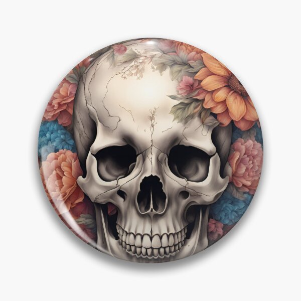 Item preview, Skull and Flowers designed and sold by My Workshop.