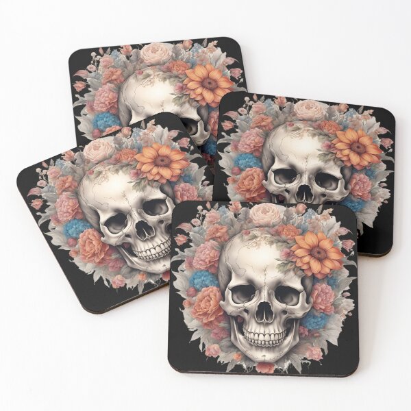 Item preview, Skull and Flowers designed and sold by My Workshop.