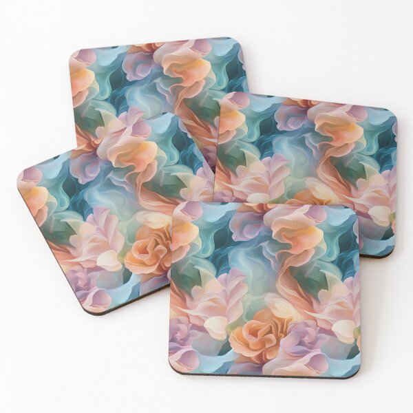 Item preview, pastel surreal florals in a dream print designed and sold by JaimeLikes.