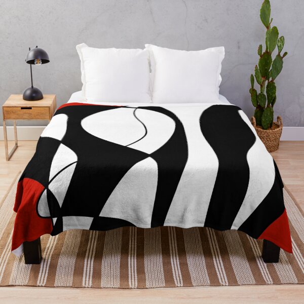 Aperçu de l'œuvre Danse monochrome avec une touche de rouge créée et vendue par CrazySoulArt.