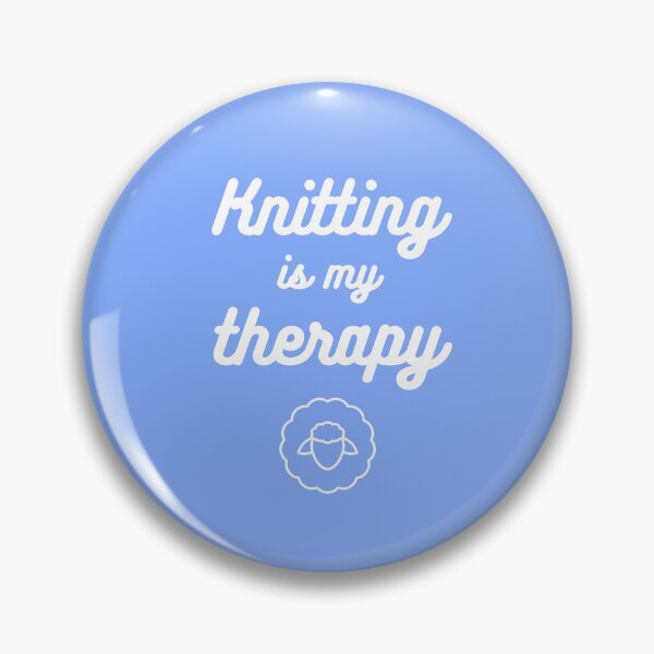 Item preview, Knitting is my therapy designed and sold by BritishDelights.