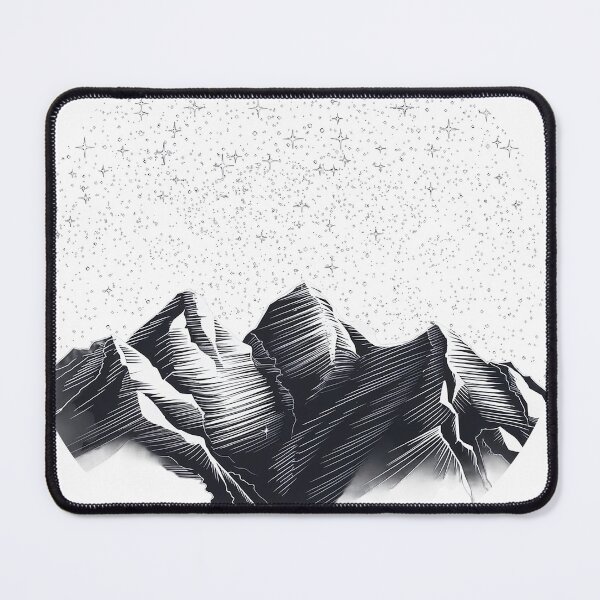 Item preview, Mountains with twinkling stars designed and sold by naxtela.