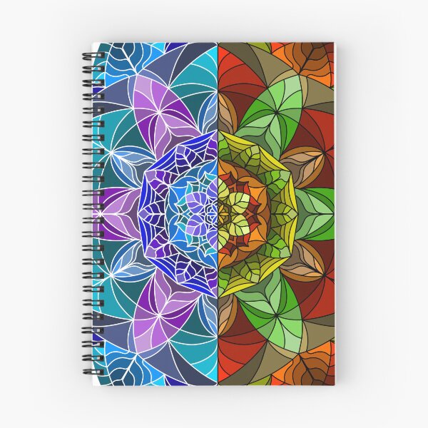 Item preview, Winter and Autumn Leaves Mandala designed and sold by SilverFantasy.