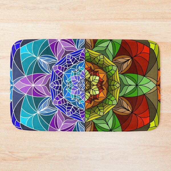 Item preview, Winter and Autumn Leaves Mandala designed and sold by SilverFantasy.